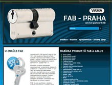 Tablet Screenshot of fab-praha.cz